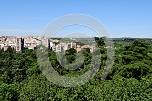 View of Landscape from Palacio Real de Madrid - Royal Palace of Madrid, Spain