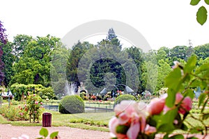 Park in the city of nancy france photo