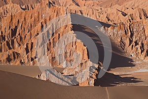 Mars Valley - Valle de Marte and Cordillera de la Sal, Atacama Desert, Chile photo