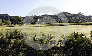View of the landscape and vegetation of the settlement of Los Suenos photo