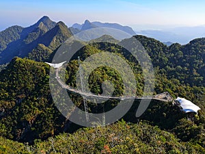 View of the langkawi suspension bridge