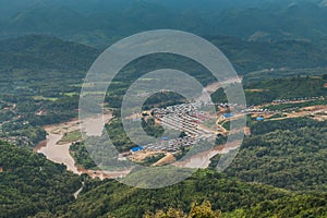 View for lannscape in luang prabang