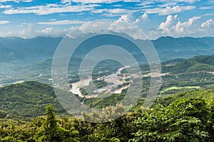 View for lannscape in luang prabang