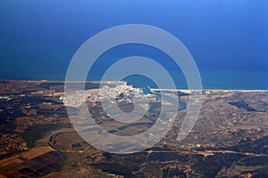 View of Larache from the air.