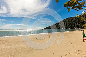 View of Laranjeiras Beach, Balneario Camboriu. Santa Catarina