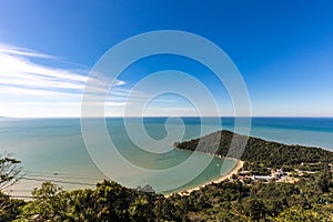 View of Laranjeiras Beach, Balneario Camboriu. Santa Catarina