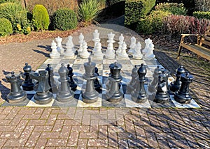 A view of a Large Chess Set