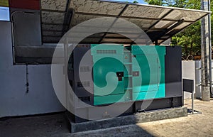 View of large generator set