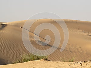 View of a large sand dune