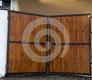 View of a Large Wooden Gateway