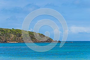 View of Las Cabezas Chiquitas form Play Colora in Fajardo Puerto Rico