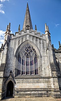 The view of the north transept of Cathedral Church of St Peter and St Paul. Sheffield. England photo