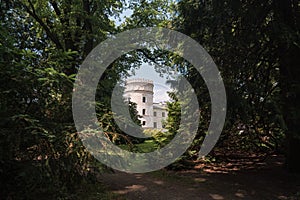 View on a late-renaissance castle in Krasiczyn, Poland