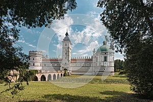 View on a late-renaissance castle in Krasiczyn, Poland
