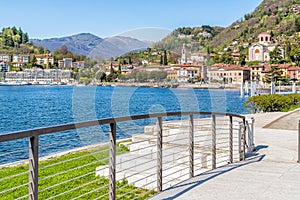 View of Laveno Mombello, Italy