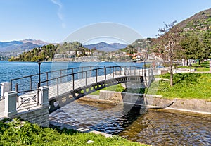 View of Laveno Mombello, Italy