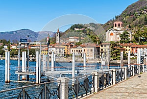 View of Laveno Mombello, Italy