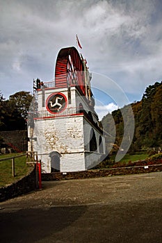 A view of the Laxey Wheel on the Isle of Man