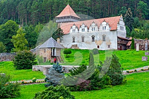 View of the Lazar castle in Lazarea, Romania
