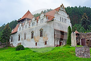 View of the Lazar castle in Lazarea, Romania