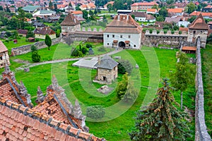 View of the Lazar castle in Lazarea, Romania