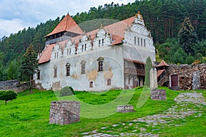 View of the Lazar castle in Lazarea, Romania