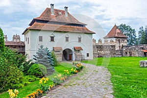 View of the Lazar castle in Lazarea, Romania