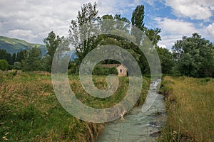 View of Le Marcite of Norcia in Umbria, Italy