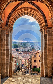 View of Le Puy-en-Velay from the Cathedral