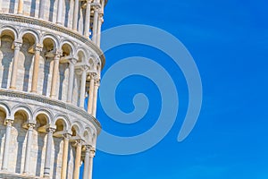 View of the leaning tower of Pisa in Italy...IMAGE