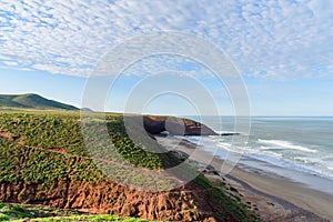 View of Legzira beach. Morocco