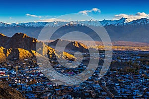 View of Leh city, the capital of Ladakh