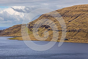 View of the Leitisvatn Lake, Faroe Islands