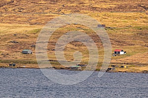 View of the Leitisvatn Lake, Faroe Islands