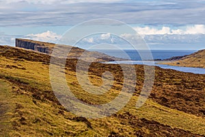 View of the Leitisvatn Lake, Faroe Islands