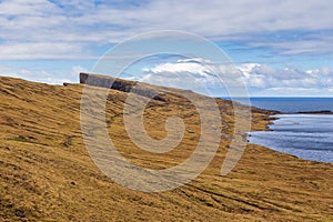 View of the Leitisvatn Lake, Faroe Islands