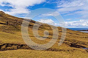 View of the Leitisvatn Lake, Faroe Islands