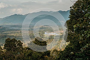 View of the Lenggong lake from the top of the hill in Kuak, Perak, Malaysia