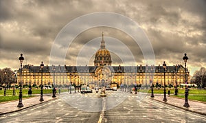 View of Les Invalides in Paris