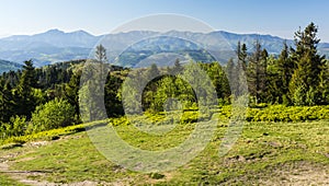 A view of the Lesser Fatra range in slovakia.