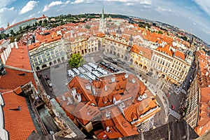 View of Lesser Quarter Square Mala Strana from Church of Saint