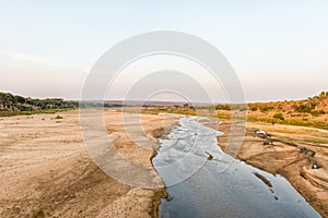 View of Letaba River at sunset