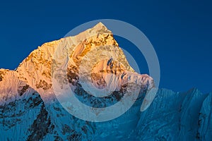 View of the Lhotse Mount from Kala Patar. Nepal