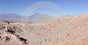 View of Licancabur volcano from mars valley