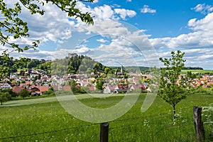 View at Lichtenberg castle in beautiful Fischbachtal, Odenwald, Hesse, Germany