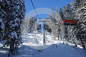 View from the lift