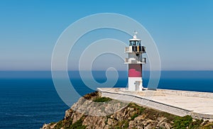 View of the lighthouse in Cape Ortegal, in the Galicia region of Spain.