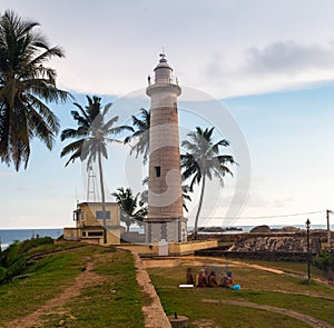 A view of the Lighthouse in Galle fort, Sri Lanka