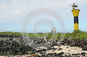 View of lighthouse in Punta Suarez