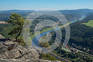 River Elbe, SÃ¤chsische Schweiz,Germany photo